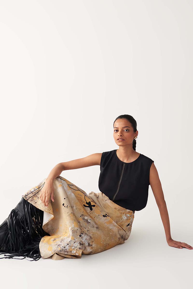 Circular Painter Skirt Co - Ord - Three Clothing