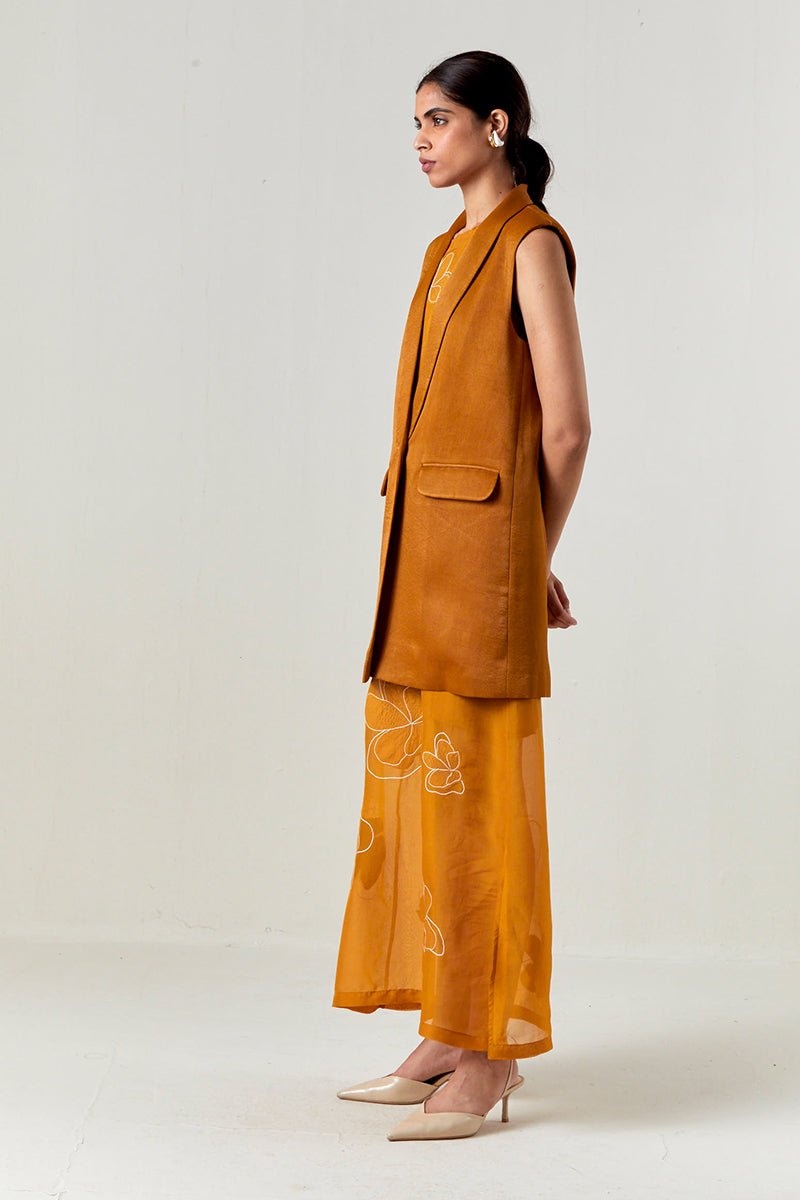 Collared Waist Coat Co - Ord - Three Clothing
