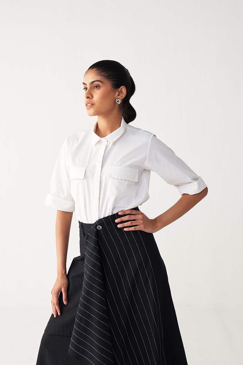Emb. Handkerchief Skirt Co - Ord - Three Clothing