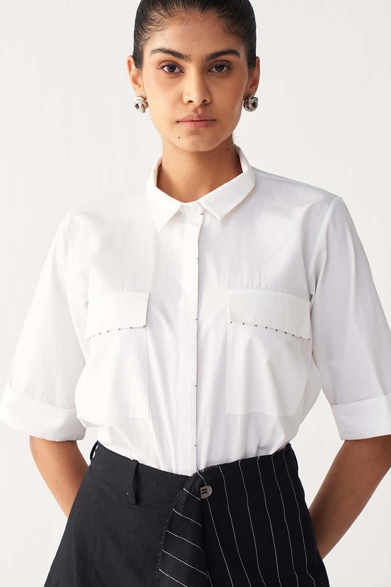 Emb. Handkerchief Skirt Co - Ord - Three Clothing