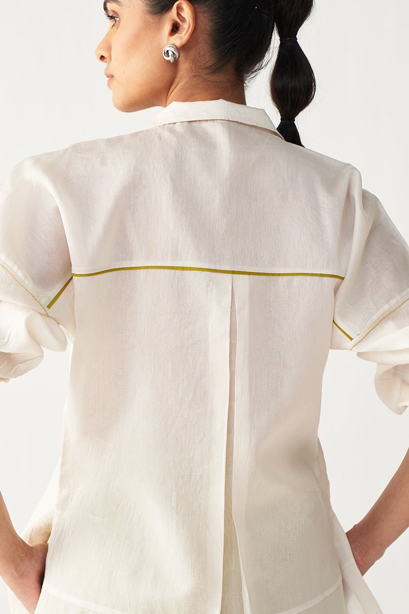 Emb. Patch U Hem Top - Three Clothing