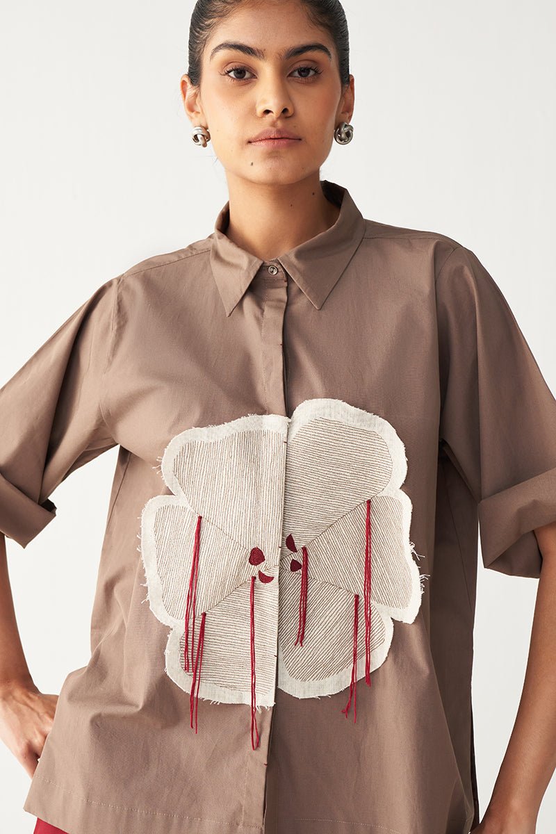 Floral Fringe Shirt Co - Ord - Three Clothing