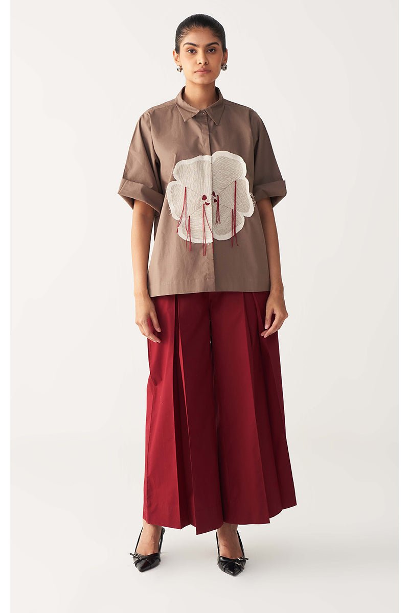 Floral Fringe Shirt Co - Ord - Three Clothing