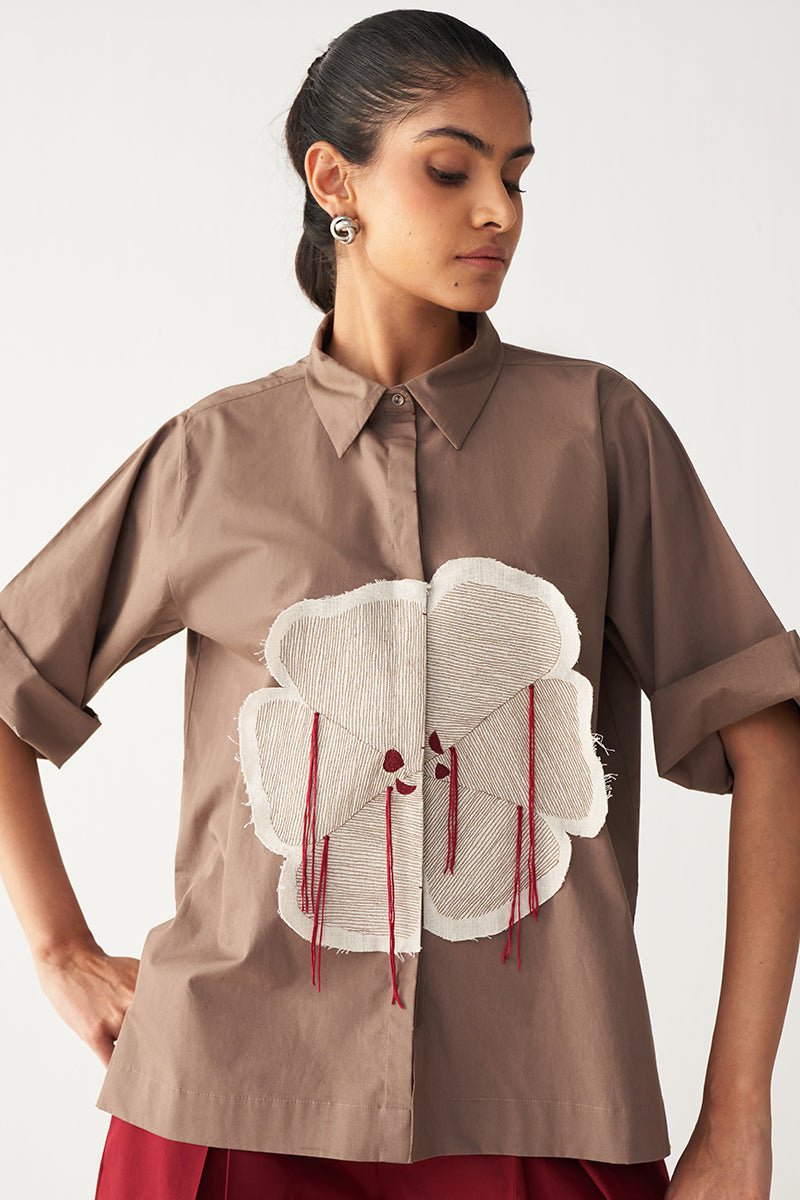 Floral Fringe Shirt Co - Ord - Three Clothing