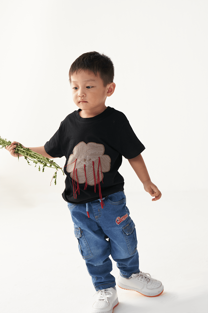 Floral Fringe T-Shirt - Three Clothing