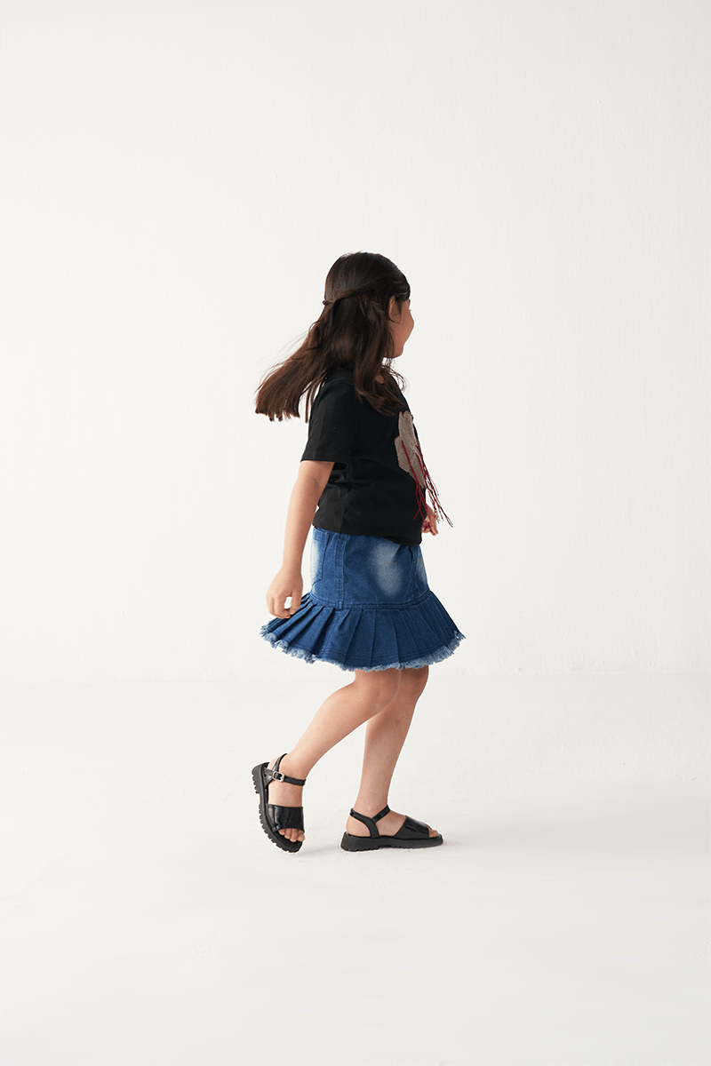 Floral Fringe T-Shirt - Three Clothing