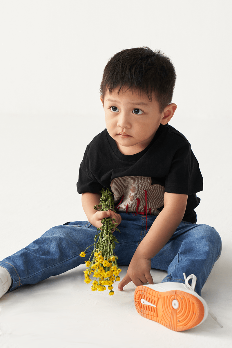 Floral Fringe T-Shirt - Three Clothing