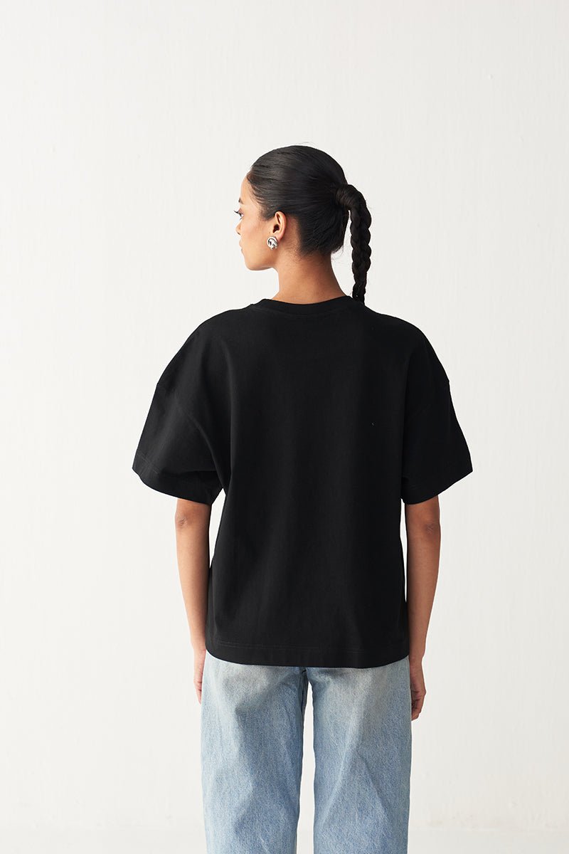 Floral Fringe T-Shirt - Three Clothing