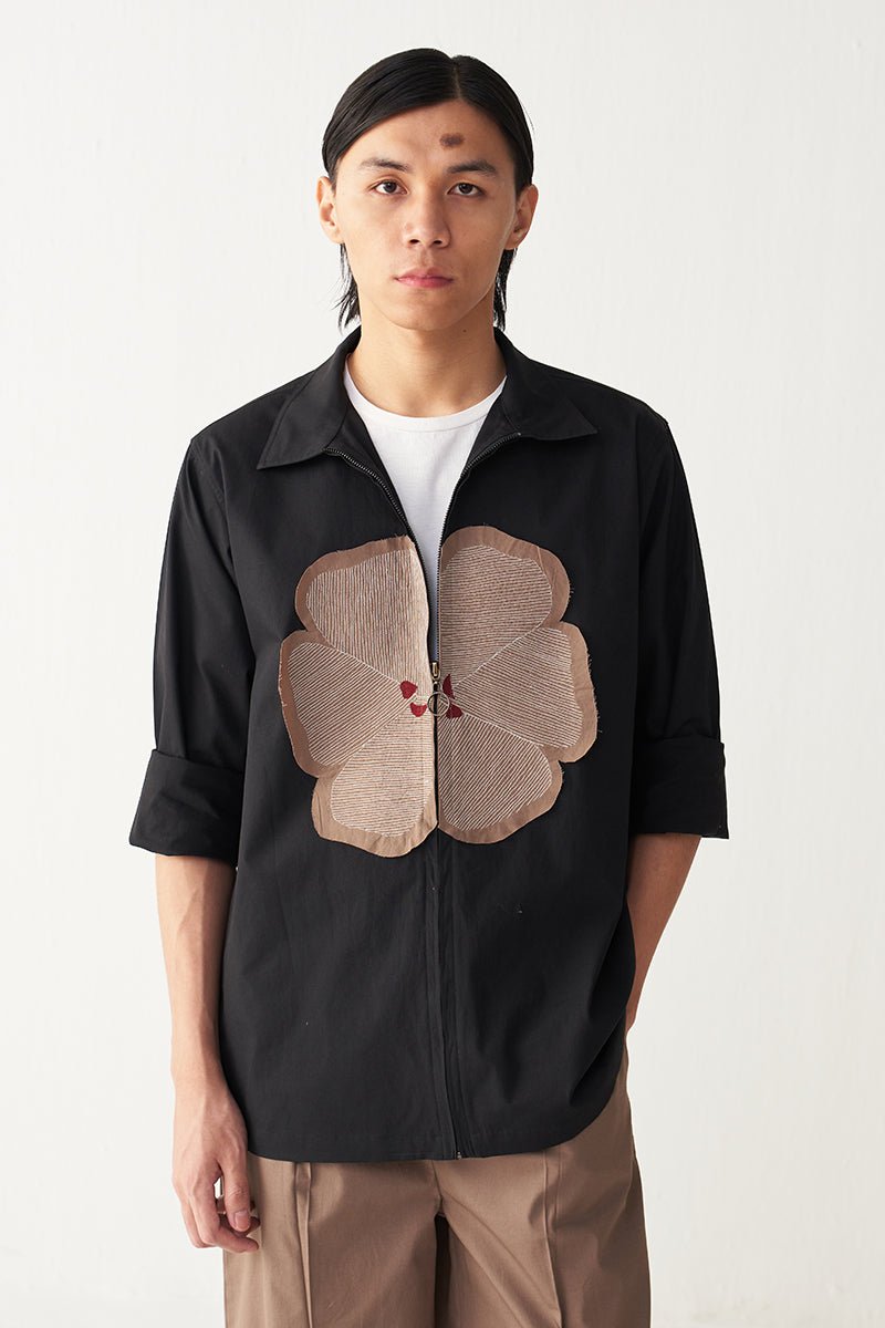 Floral Patch Shacket - Three Clothing