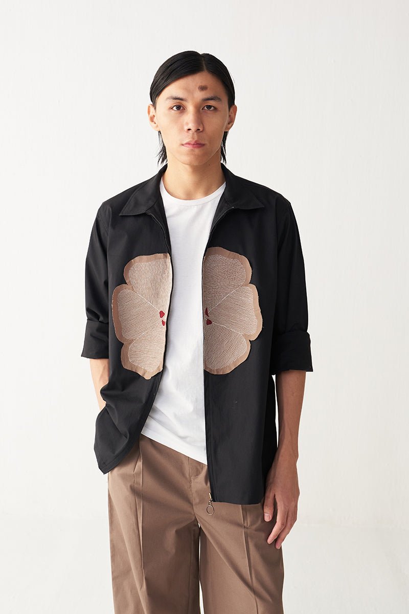 Floral Patch Shacket - Three Clothing