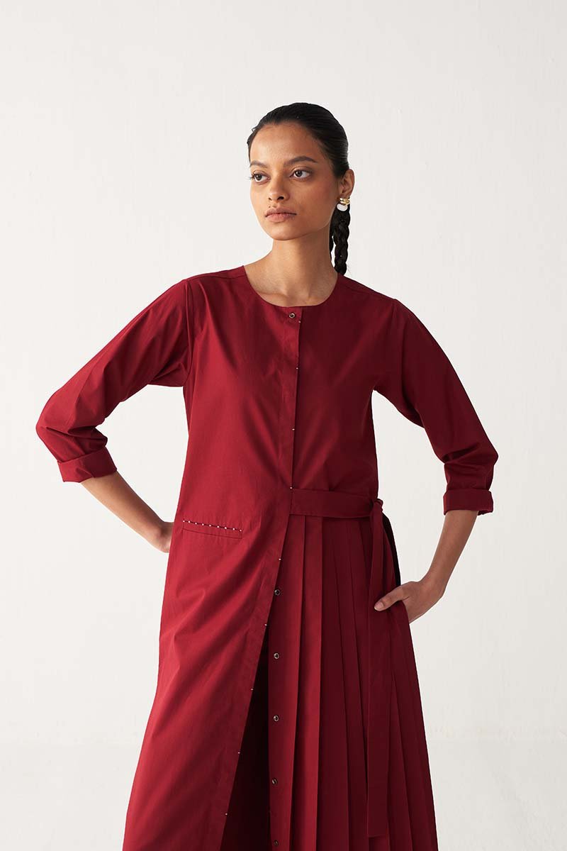 Front Pleat Tunic Co - Ord - Three Clothing