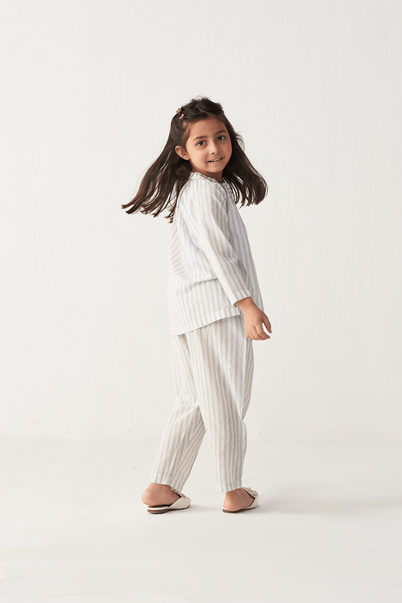 Gather Neck Shirt (Co - Ord) - Three Clothing