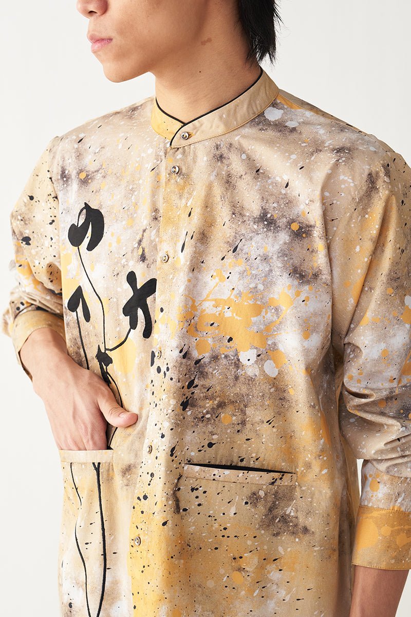 Painter Poppy Applique Shirt - Three Clothing