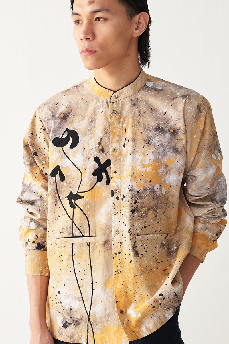 Painter Poppy Applique Shirt - Three Clothing