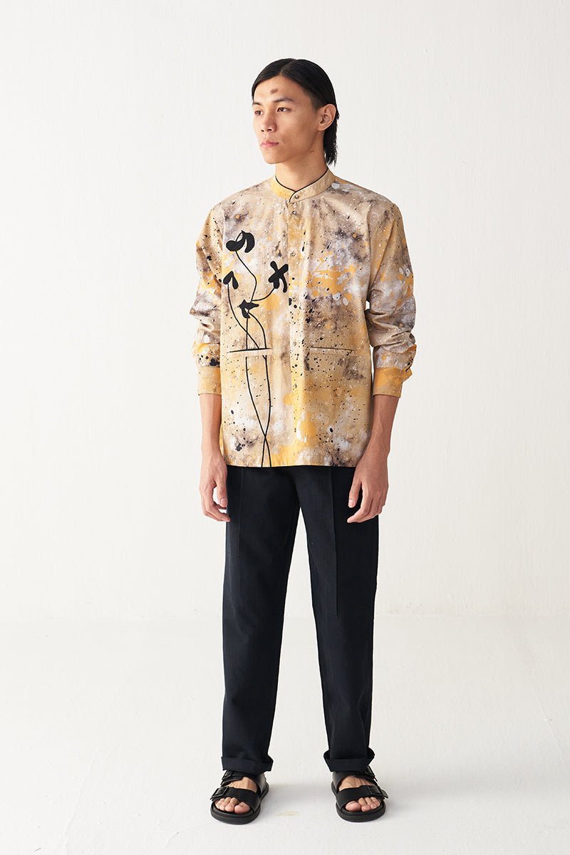 Painter Poppy Applique Shirt - Three Clothing