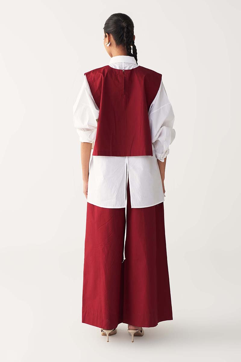 Patch Emb. Overlay Co - Ord (Set Of 2) - Three Clothing