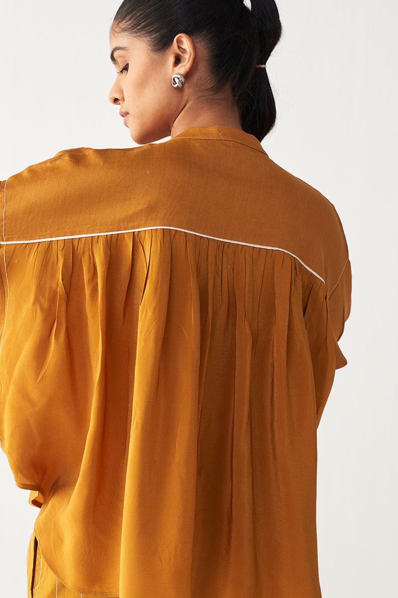 Pintuck Bat Sleeve Top - Three Clothing