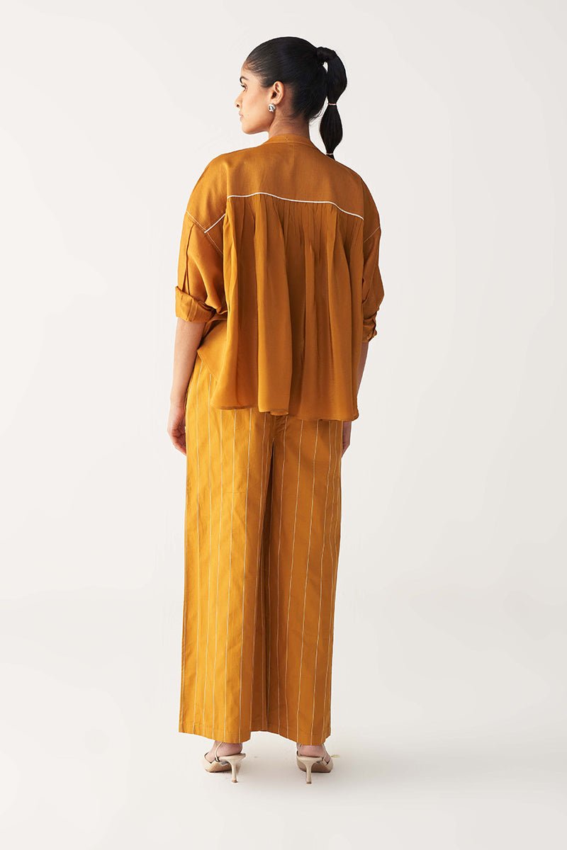 Pintuck Bat Sleeve Top - Three Clothing