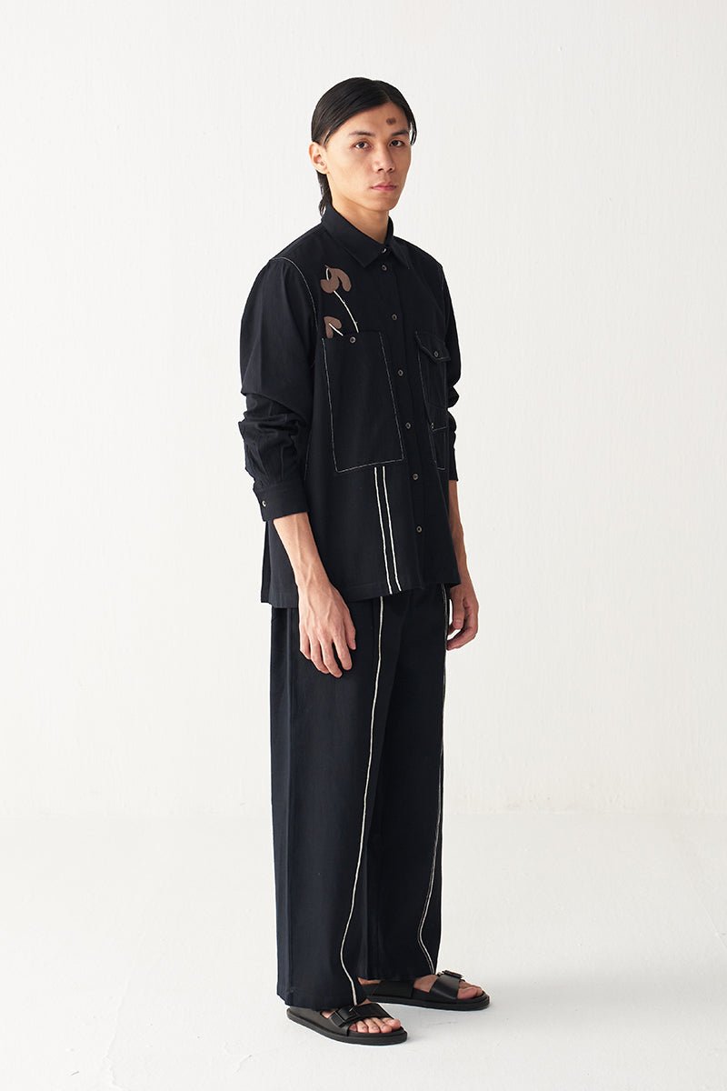 Poppy Appliqué Shirt - Three Clothing