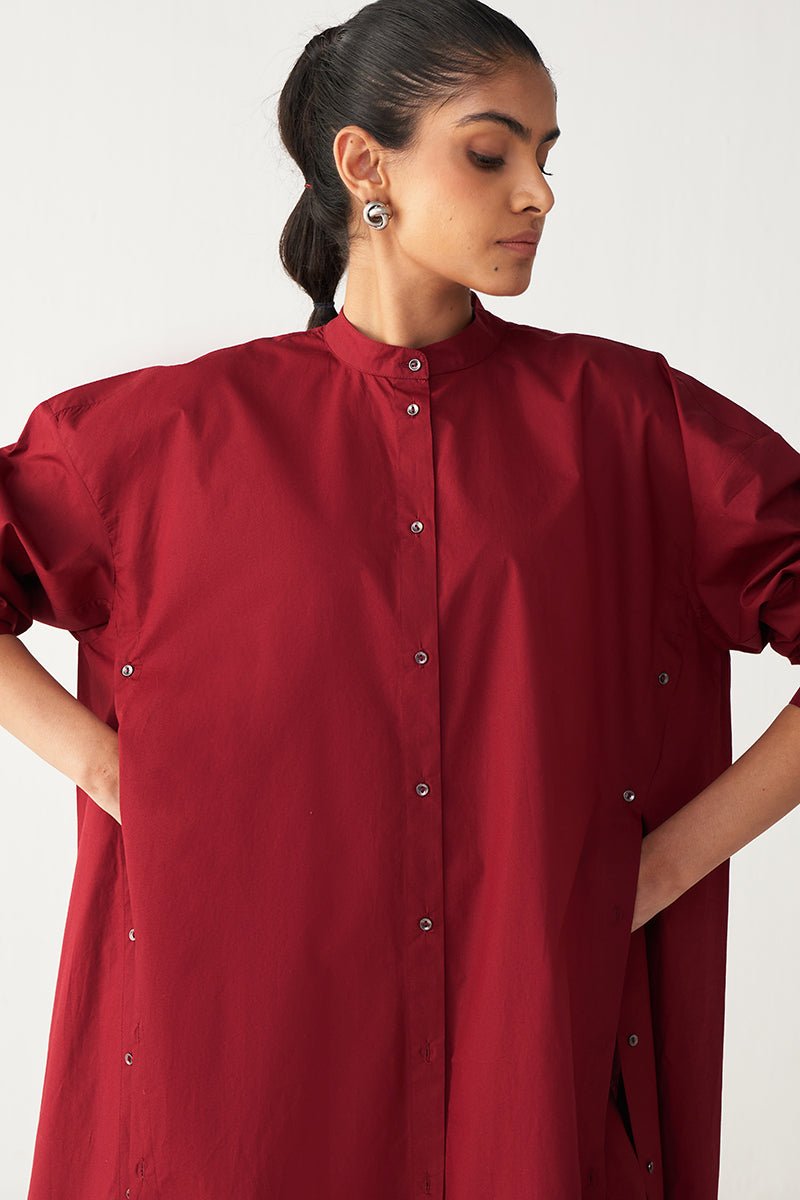 Side Button Tunic - Three Clothing