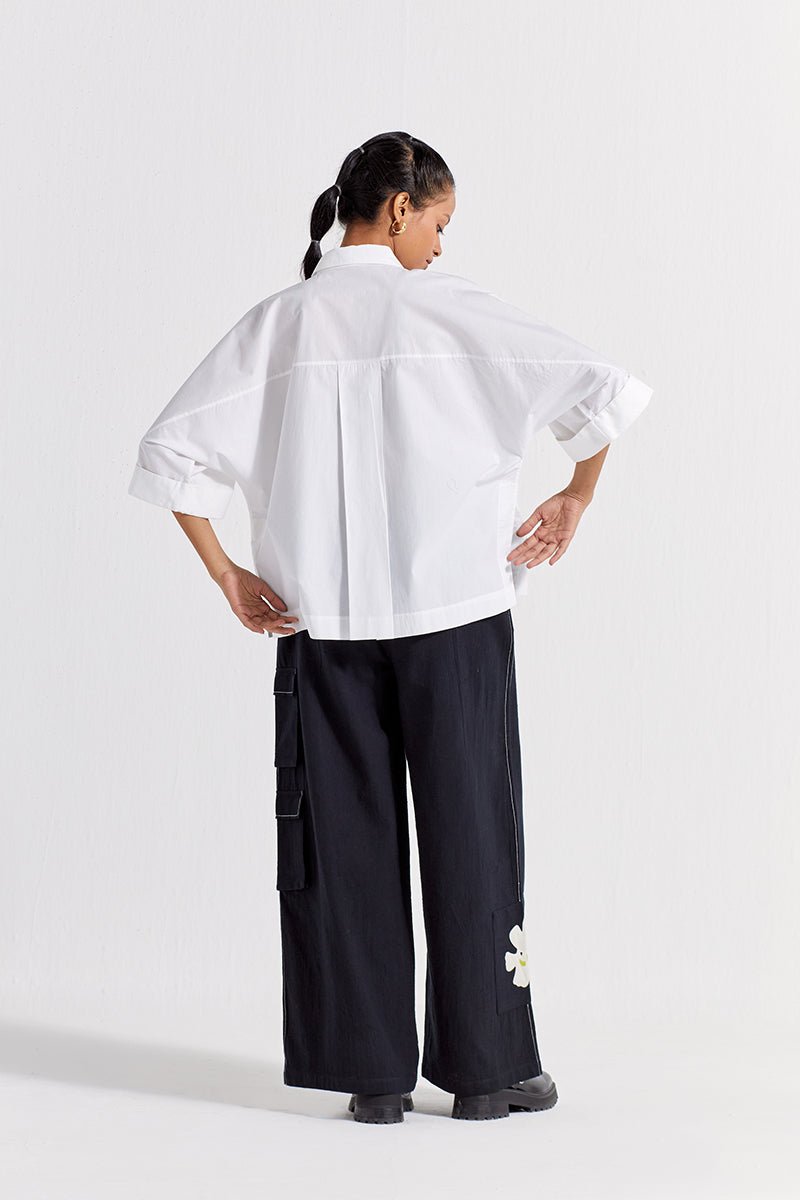 Anti-Fit Shirt Co-ord (Set of 2) - White - Three