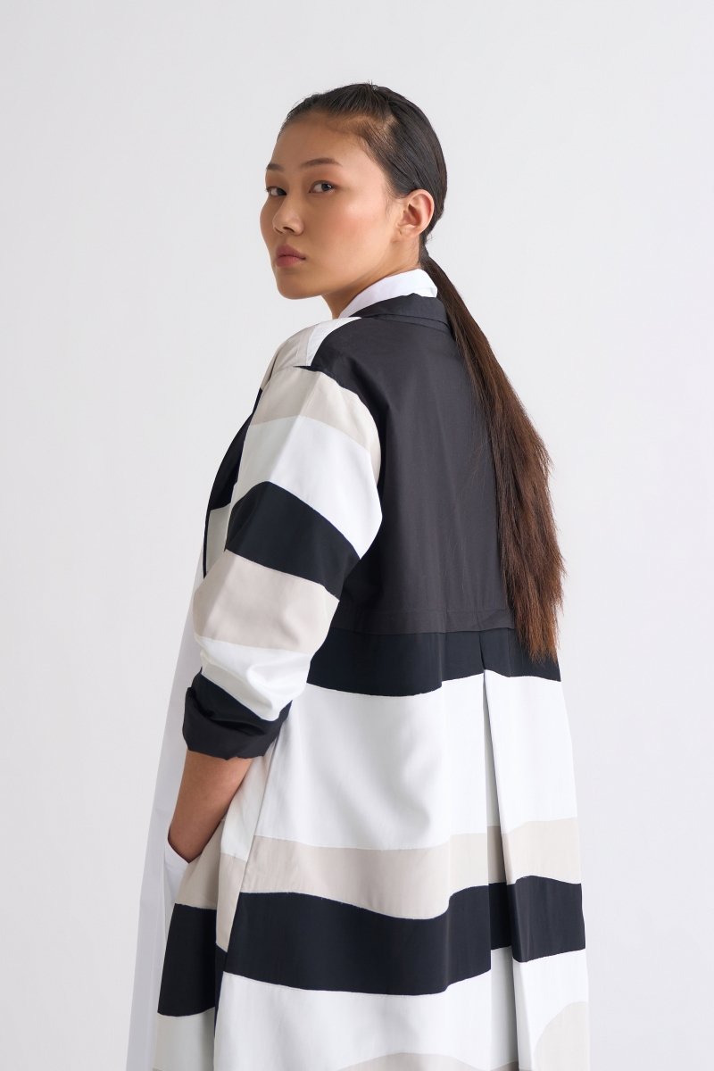 Applique Jacket Co-ord (Set of 3)- Black - Three