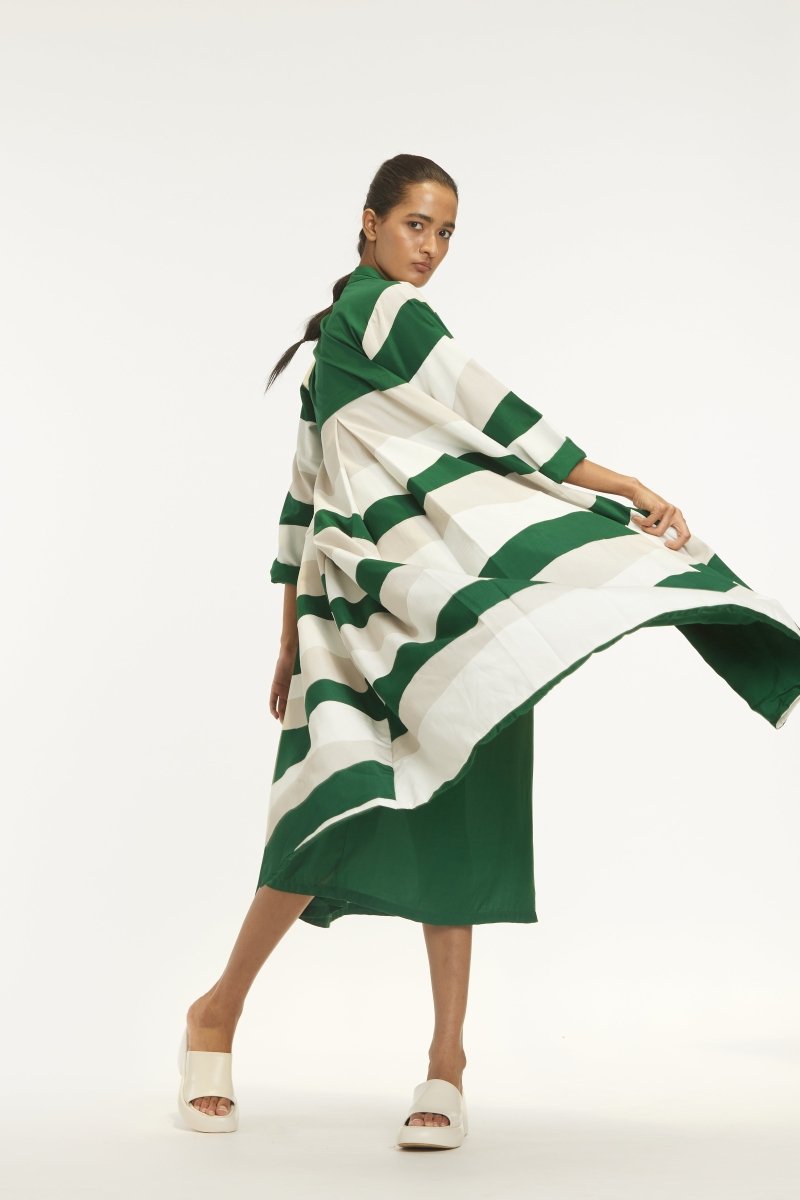 Applique Jacket Emerald Green - Three