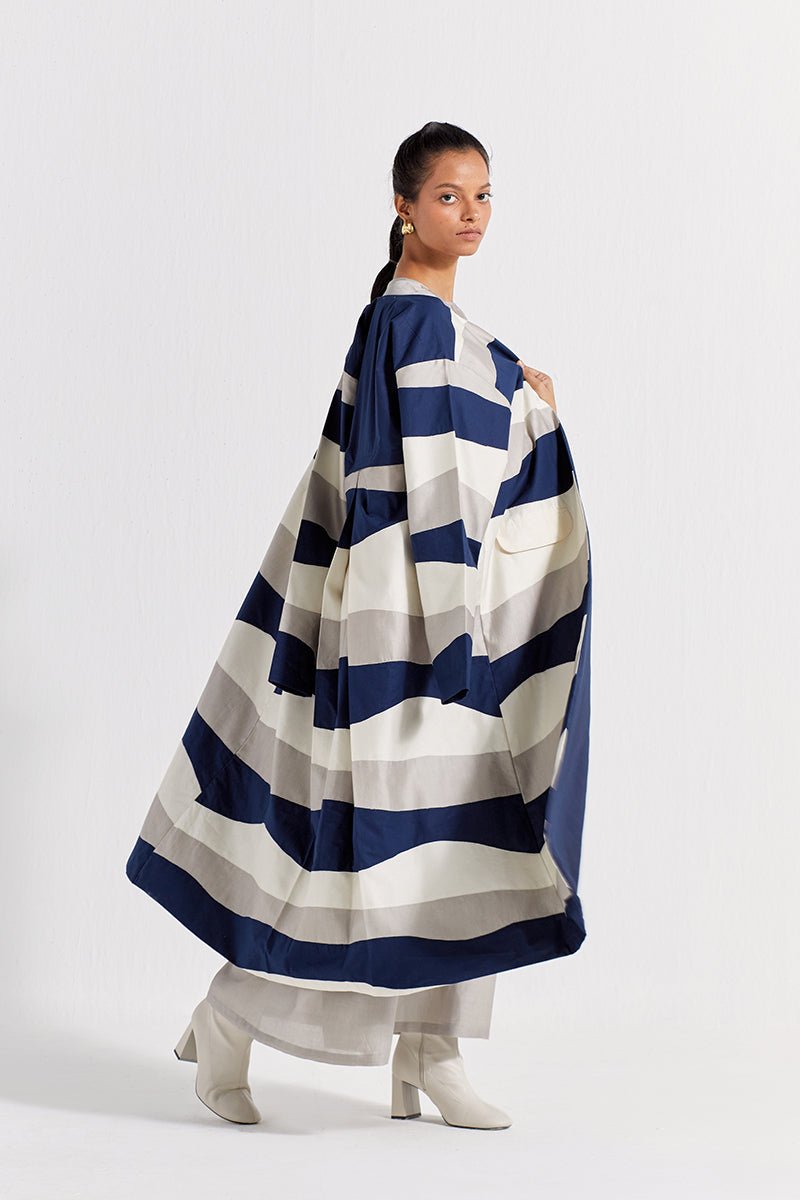 Applique Jacket - Navy - Three