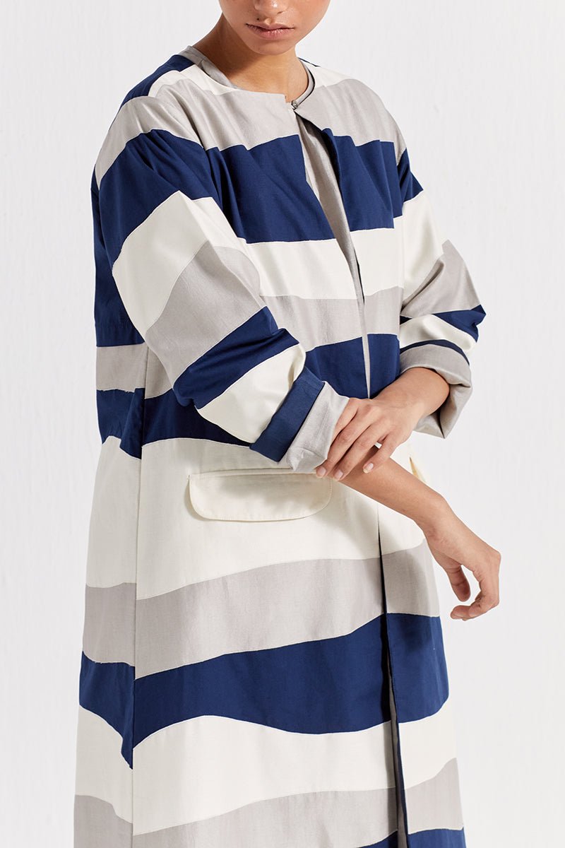 Applique Jacket - Navy - Three