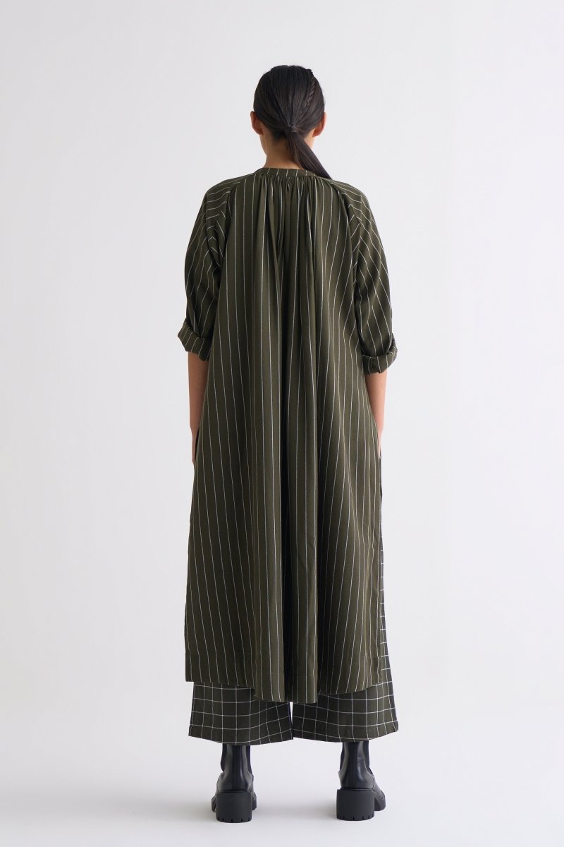 Broad Bottom - Olive Check - Three