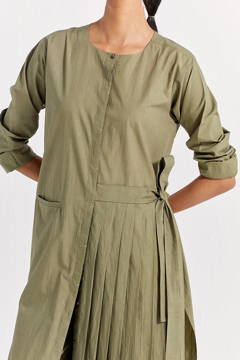 Front Pleat Jacket (Set of 2) - Sap Green - Three