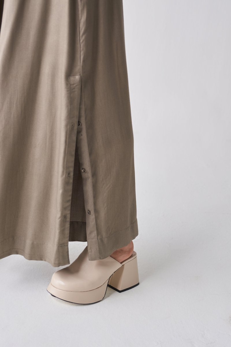 Inverted Box Pleat Bottom - Sage - Three