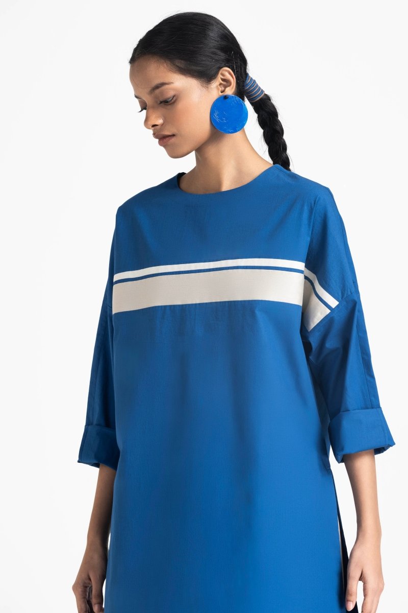 Long Jumper Co-ord - Electric Blue - Three