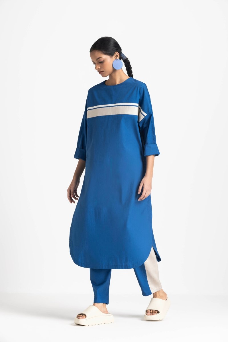 Long Jumper Co-ord - Electric Blue - Three