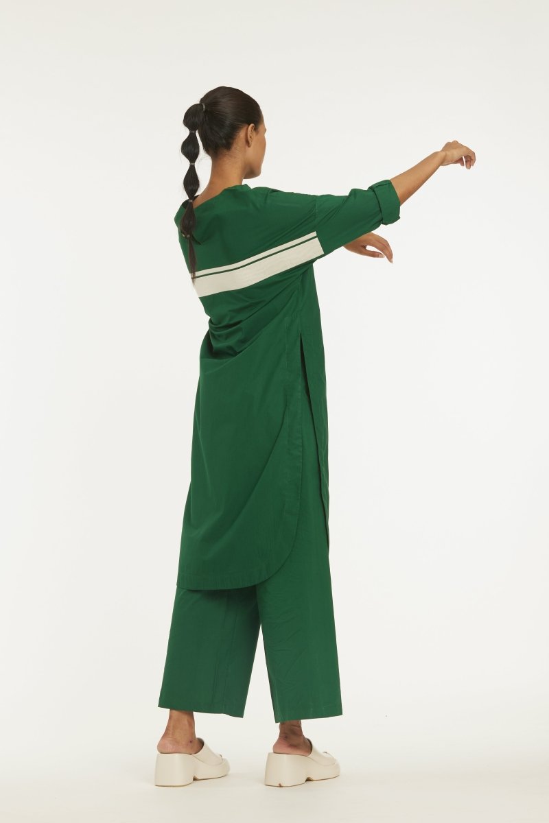 Long Jumper Co-ord Emerald Green - Three