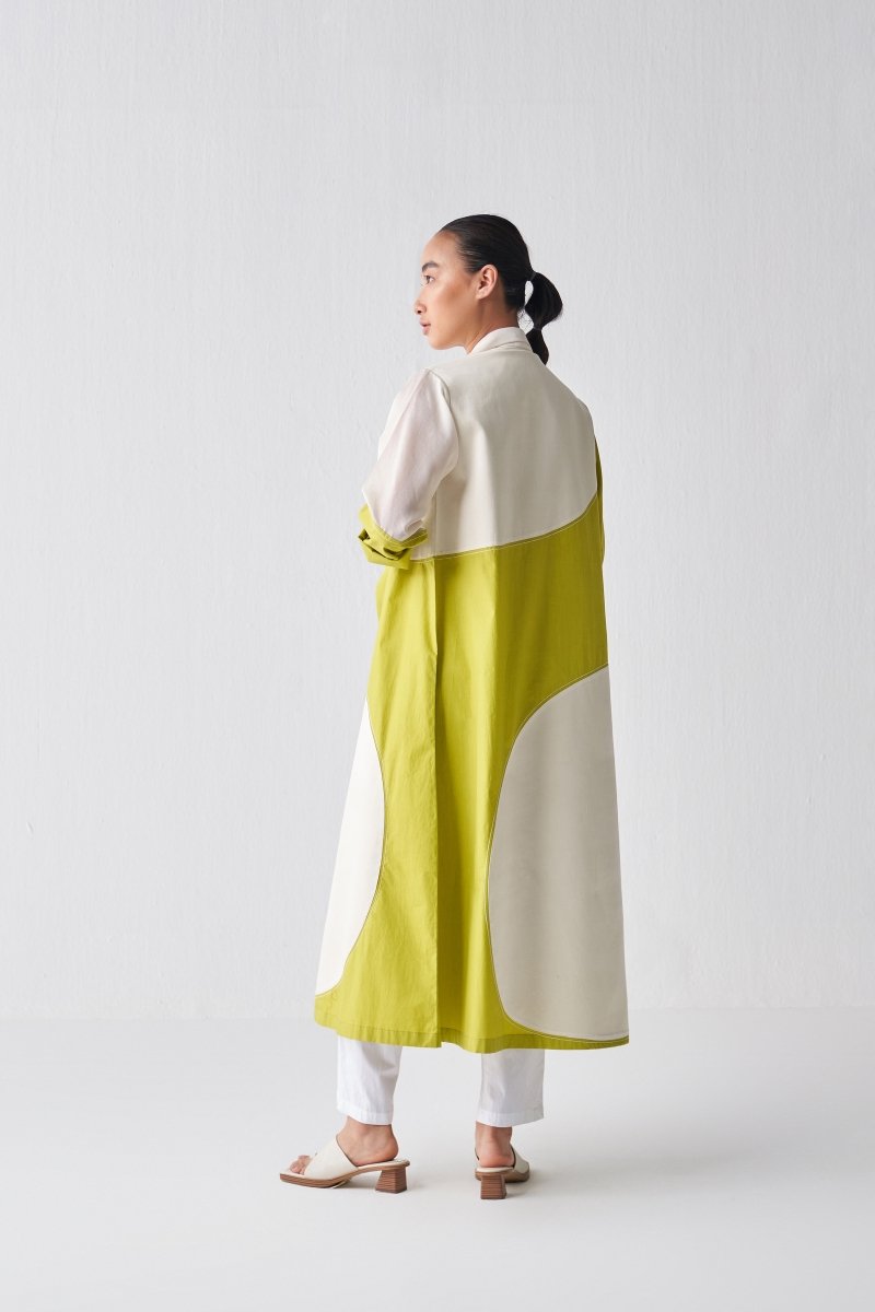 Moon Jacket - Lime And Ivory - Three