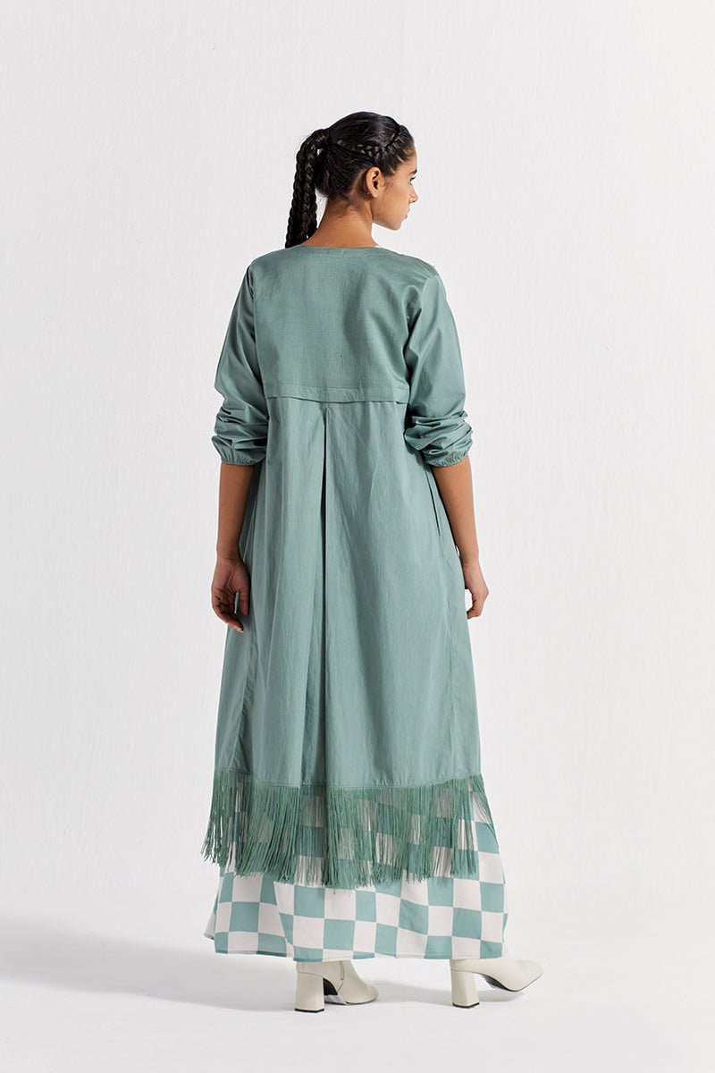 Sleeveless Asymmetric Dress co-ord ( Set of 2 ) - Three
