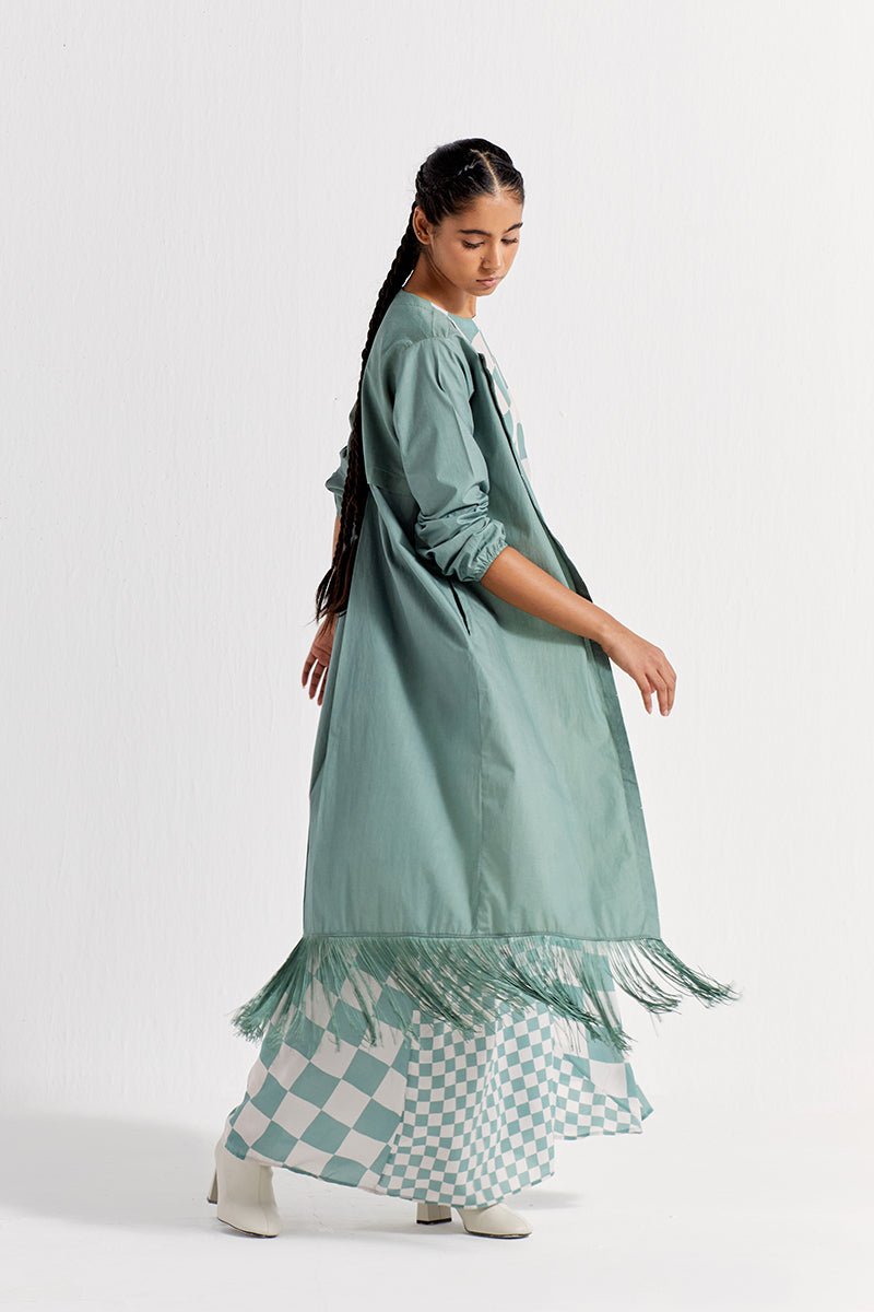 Sleeveless Asymmetric Dress co-ord ( Set of 2 ) - Three