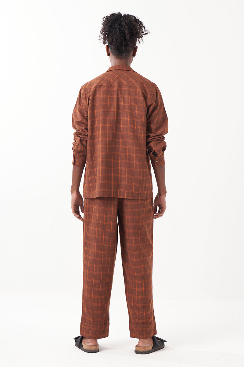 Checkered Shacket Co-Ord (Set Of 2)