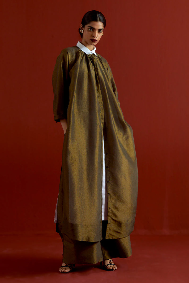 Gather Neck Shirt  Co-Ord