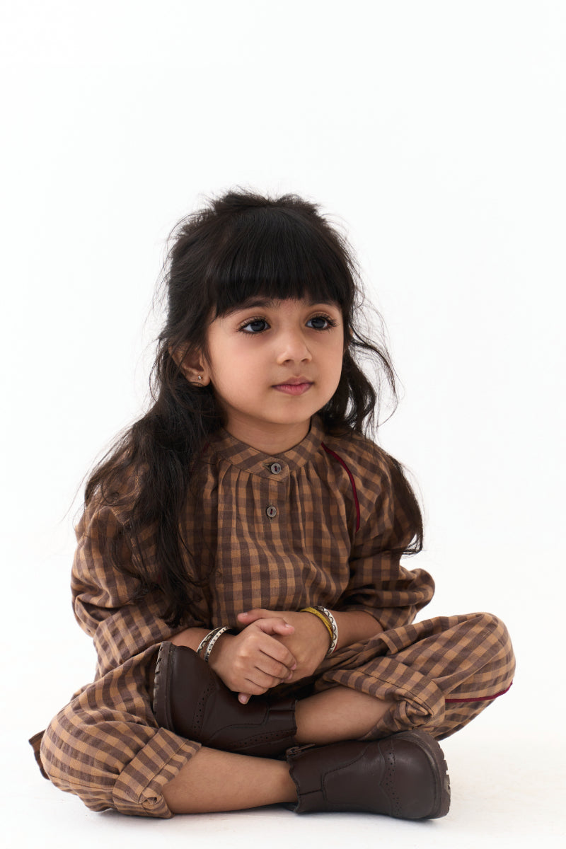 Gather Neck Shirt Co-Ord