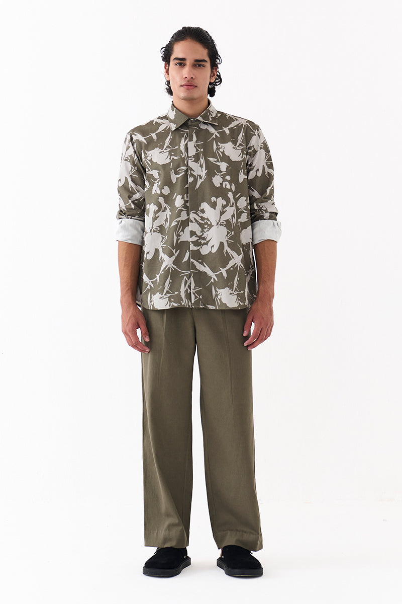 Floral Emb Shirt Co-Ord