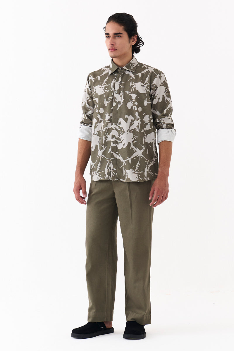 Floral Emb Shirt Co-Ord