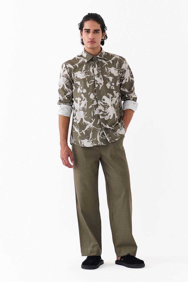 Floral Emb Shirt Co-Ord