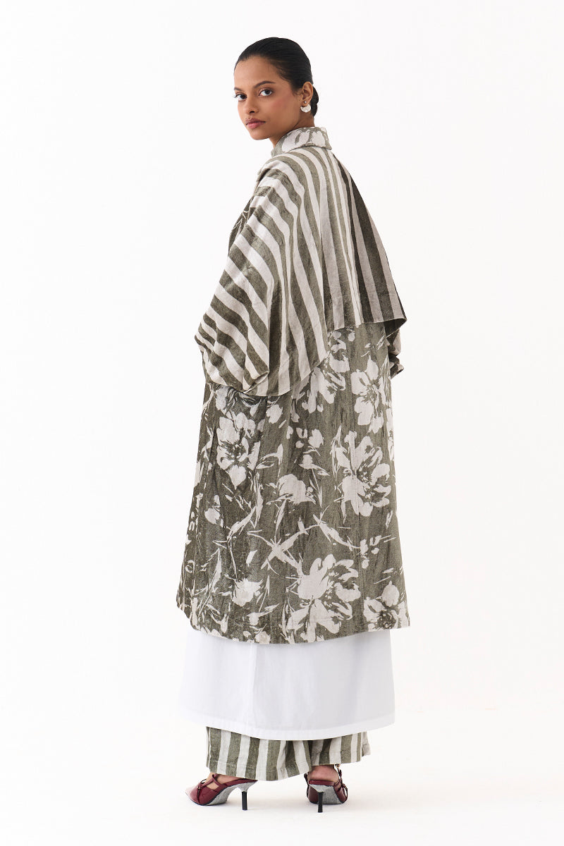 Floral Bat Sleeve Jacket Co-Ord (Set of 3)