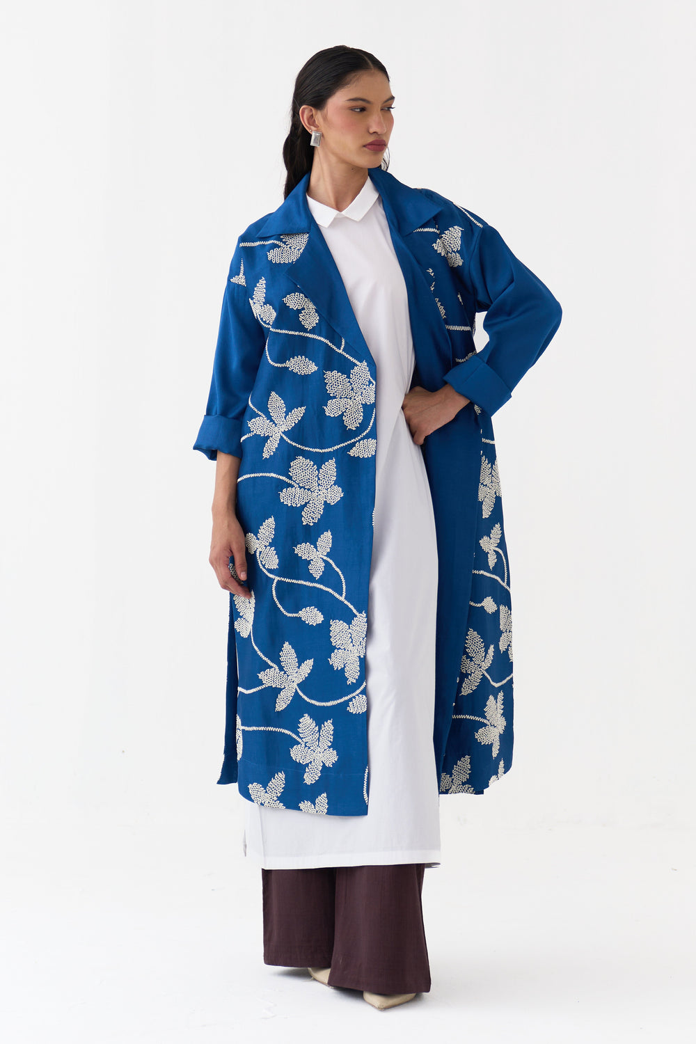 Floral All Over Emb. Overlay Co-Ord (Set of 3)