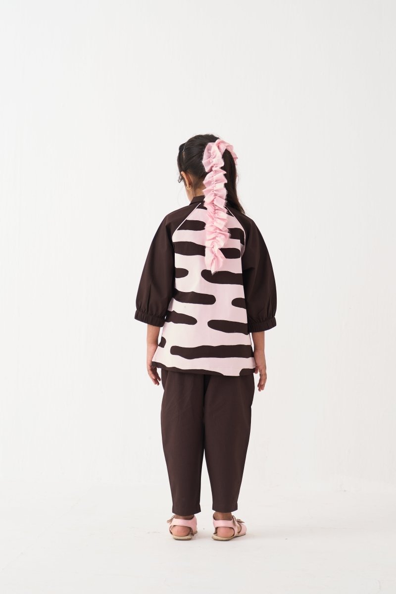 Abstact Applique Top Co - ord (Set Of 2) - Three Clothing