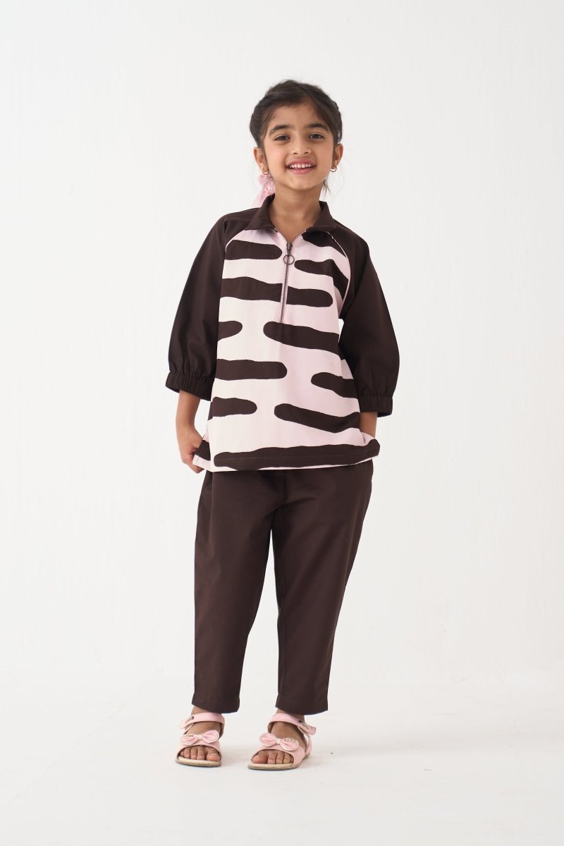 Abstact Applique Top Co - ord (Set Of 2) - Three Clothing