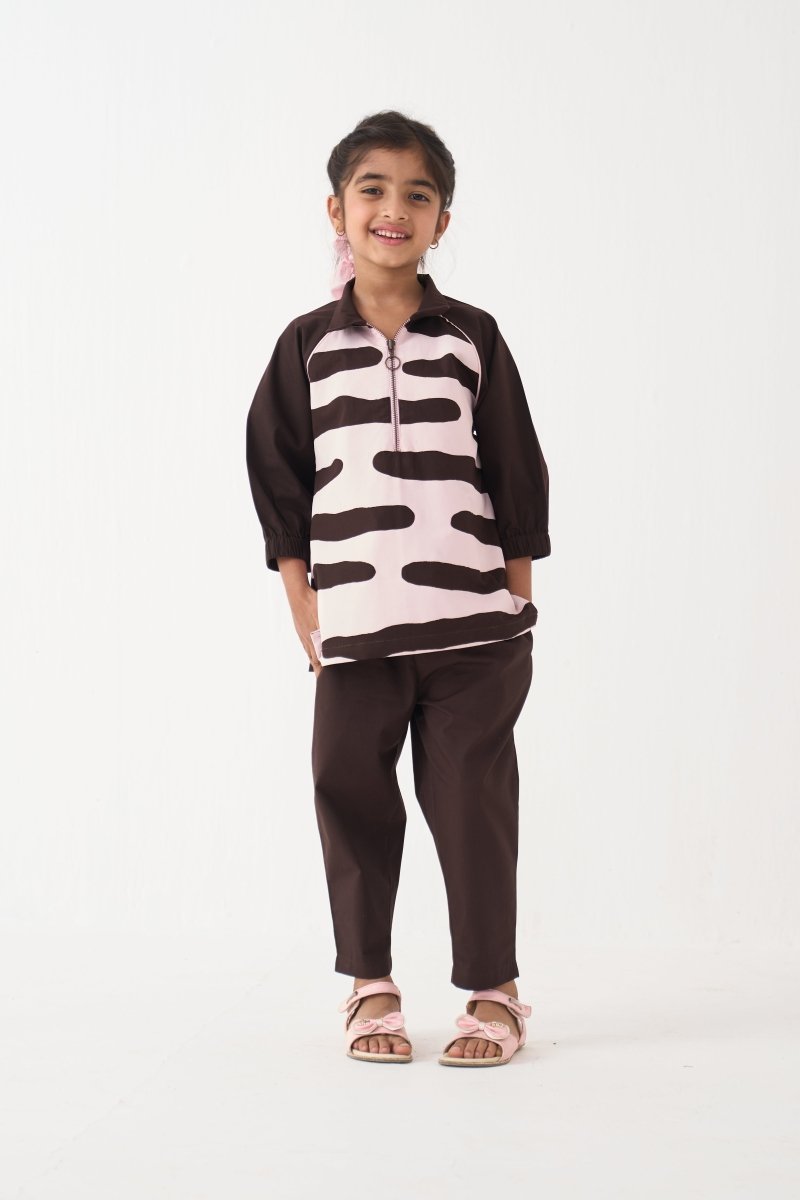Abstact Applique Top Co - ord (Set Of 2) - Three Clothing