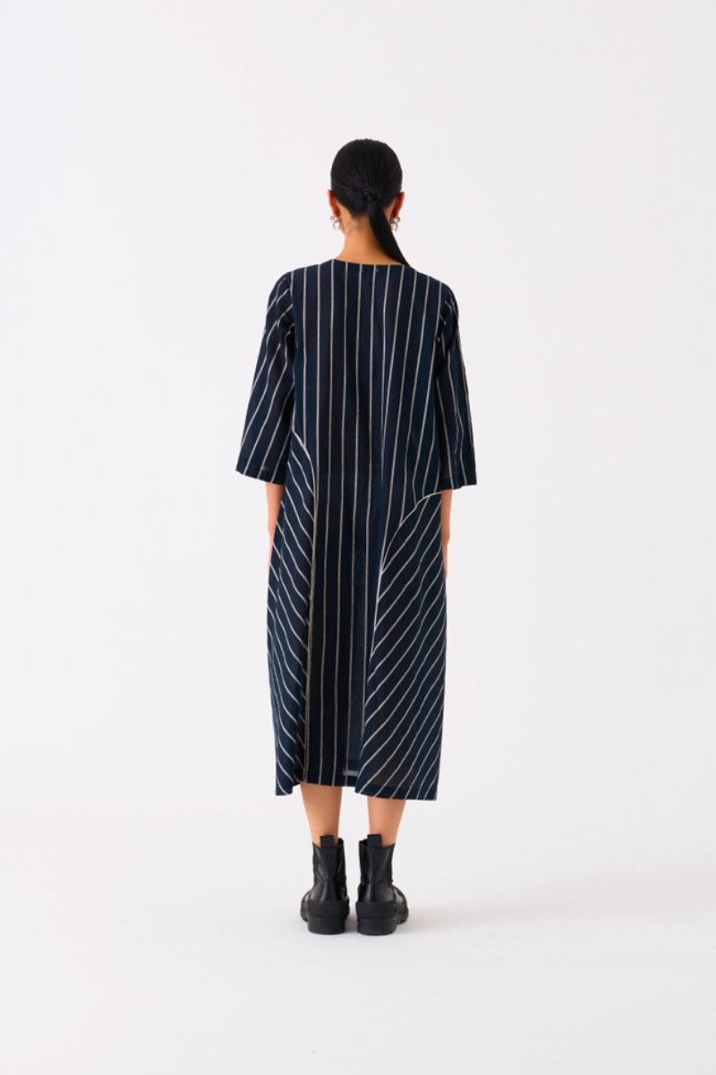 All Stripe Dress Black Stripe - Three